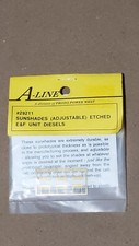A-Line - HO Scale - 29211 - Sunshades Adjustable EMD E  F Units - NOS