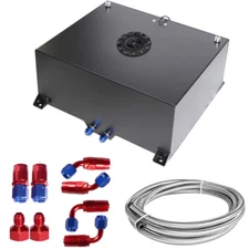 20 Gallon Fuel Cell 80L Gas Tank with Level Sender & 6AN 12FT Fuel Line Kit