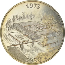 [#183050] France, Token, 25 Ans de la FFAN, Pessac, 1998, MS(63), Copper Plated 