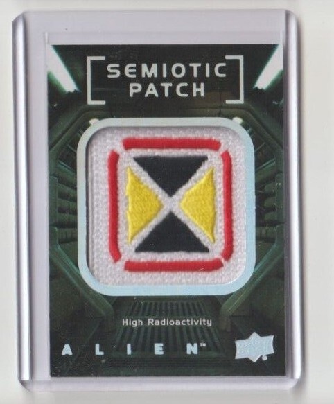 2017 Upper Deck Alien Movie Semiotic Patch Trading Card #SP17 High Radioactivity