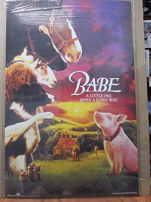 Vintage Babe Movie Poster Pig Barn Animals Adventure 12339 EBay vintage-babe-movie-poster-pig-barn-animals-adventure-12339-ebay