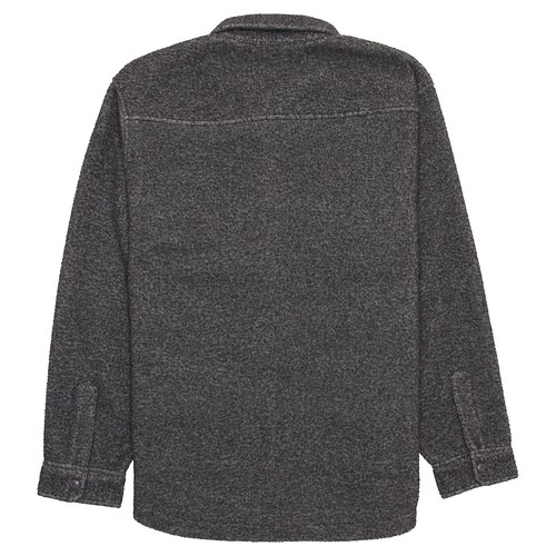 Polo Ralph Lauren Mens Heather Overshirt Brushed Fleece Shirt Jacket (2XL, Grey) - 第 3/9 張圖片