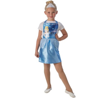 CINDERELLA KOSTÜM MÄDCHEN Karneval Kinder Kleid Rock 3-6 J. Aschenputtel Märchen