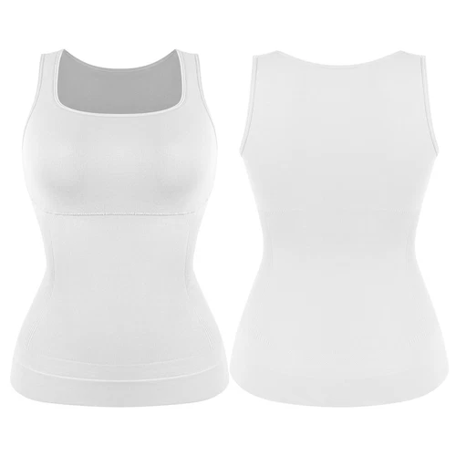Damen Kompression Tank Top Shapewear Bauch Kontrolle Body Shaper Schlankmacher Weste - Bild 12 von 16