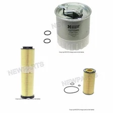 1 Air 1 Fuel+Engine Motor Oil Filter Service kit For Mercedes E320CDI E320 CDI