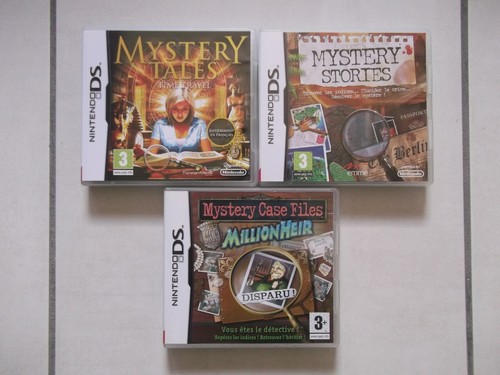 Pack 3 Jeux DS : Mystery Tales Time Travel + Mystery Stories + Mystery Case Files Millionheir