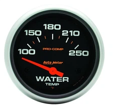 Autometer 5437 Pro-Comp Electric Water Temperature Gauge 2 5/8" 100-250 Deg. F