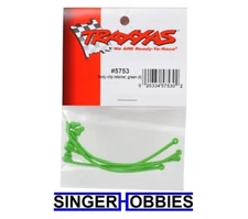 Traxxas 5753 BODY CLIP RETAINER GREEN (4) SPARTAN NEW IN PACKAGE TRA5753 TRA1