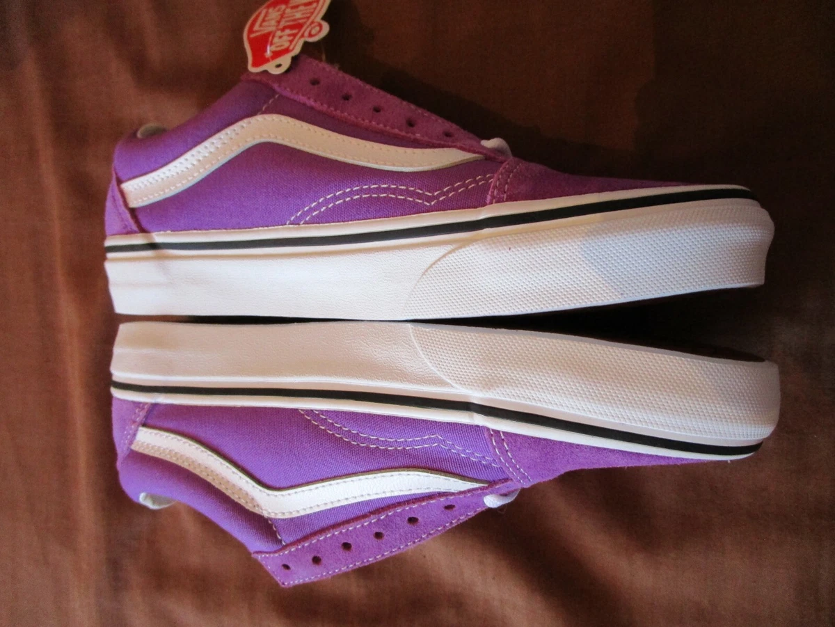 BRAND NEW LADIES VANS OLD SKOOL TRAINERS SIZE UK 4 EU 37 23CM PURPLE SUEDE LOW