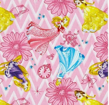 DISNEY PRINCESSES. 100 cotton. One Yard Precut.