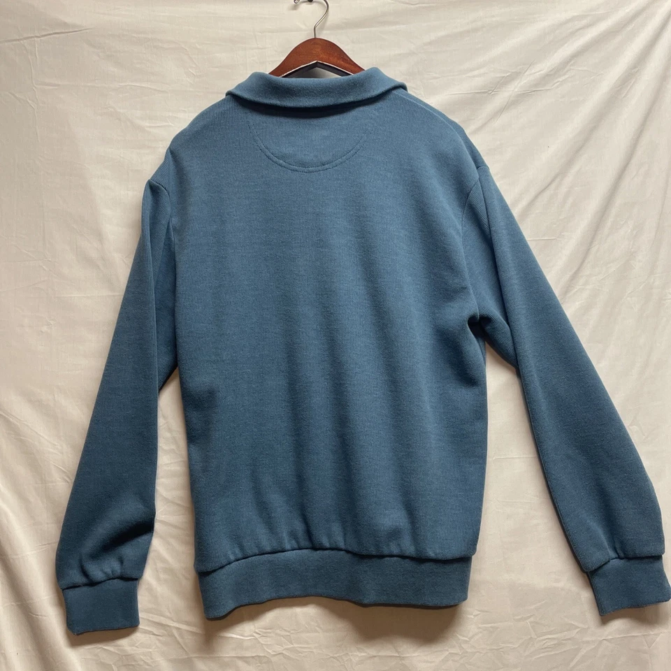 U.S. Polo Assn Black Mallet Classic 1/4" Zip Pullover Sweater LS Blue Men's XL - Image 2 of 4