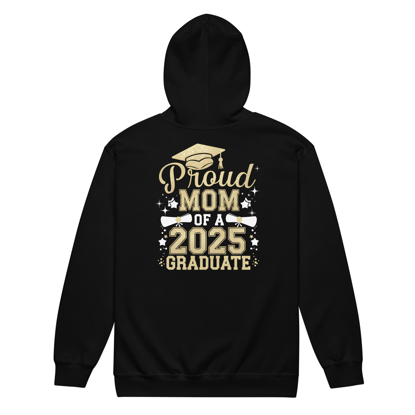 Hoodie - Proud Mom of a 2025 Graduate Gildan Unisex heavy blend zip hoodie-image