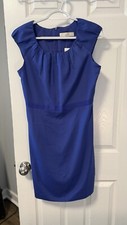 NWT Ann Taylor LOFT Royal Blue Dress w/ Ribbon Detail - Size 4