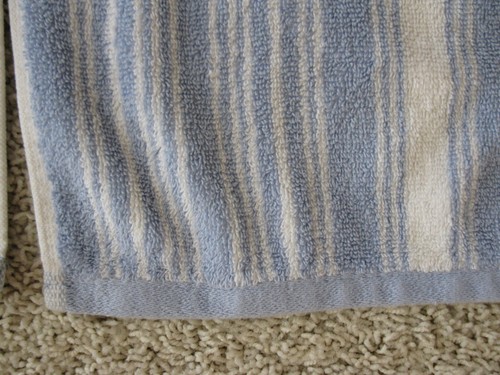 2 Ralph Lauren ~Hand Towels Cotton Light Blue White Sanders Stripe ~ 2-Piece - Picture 4 of 6