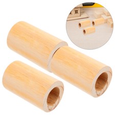 4Pcs Wood Furniture Risers Round Chair Height Extenders Round Sofa Risers UK
