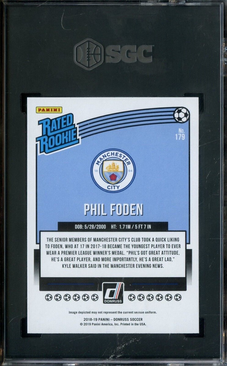 2018-19 Donruss Soccer Red Press Proof #179 Phil Foden RC 2018-19 Donruss Soccer Red Press Proof #179 Phil Foden RC