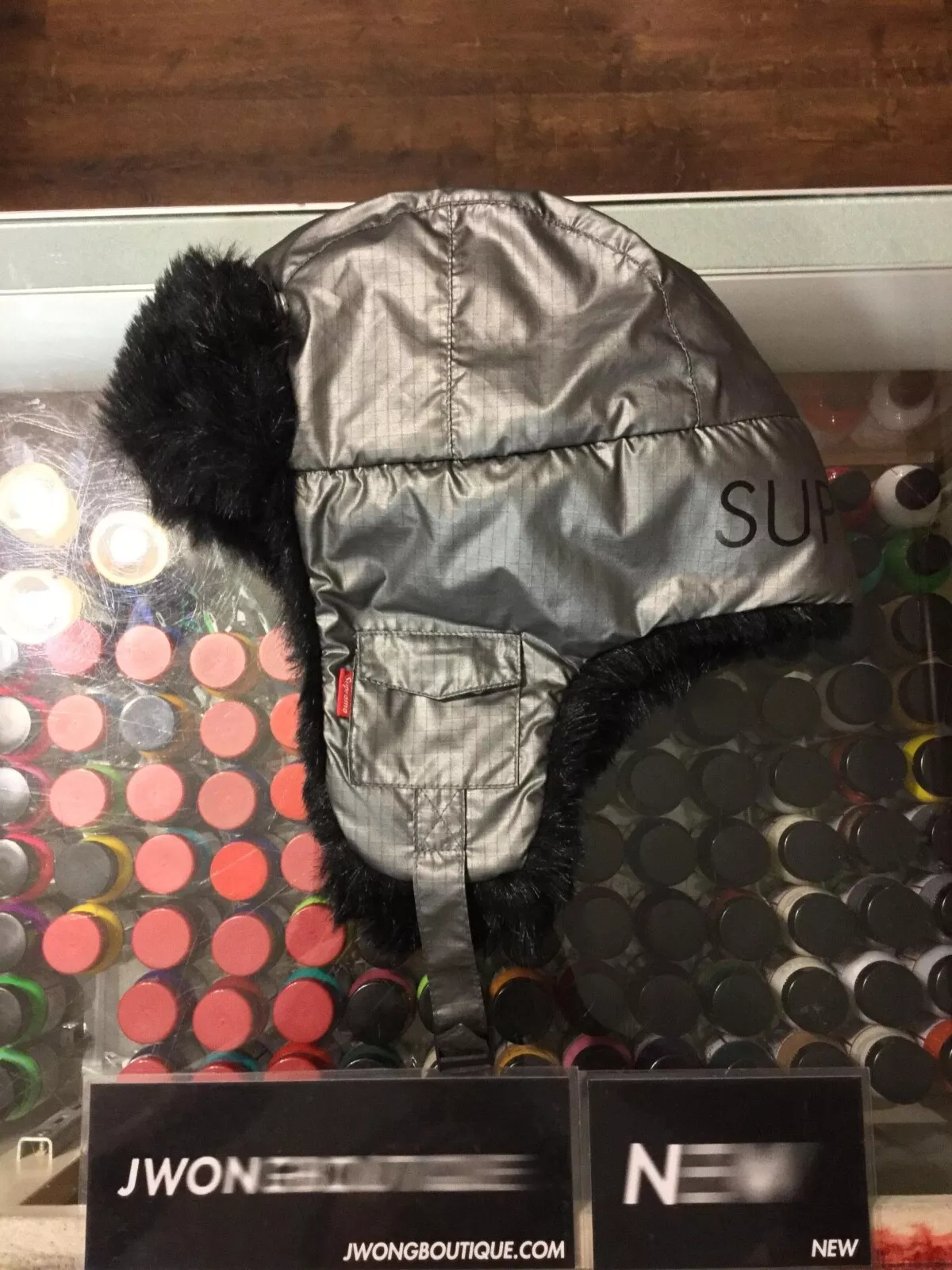 Chapeau de soldat Supreme 2013 ski ripstop argent