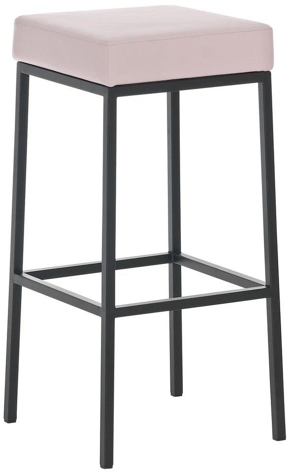 Tabouret de Bar Montreal 80 Similicuir Pied Repose-pied Métal Acier inoxydable - Photo 1/1