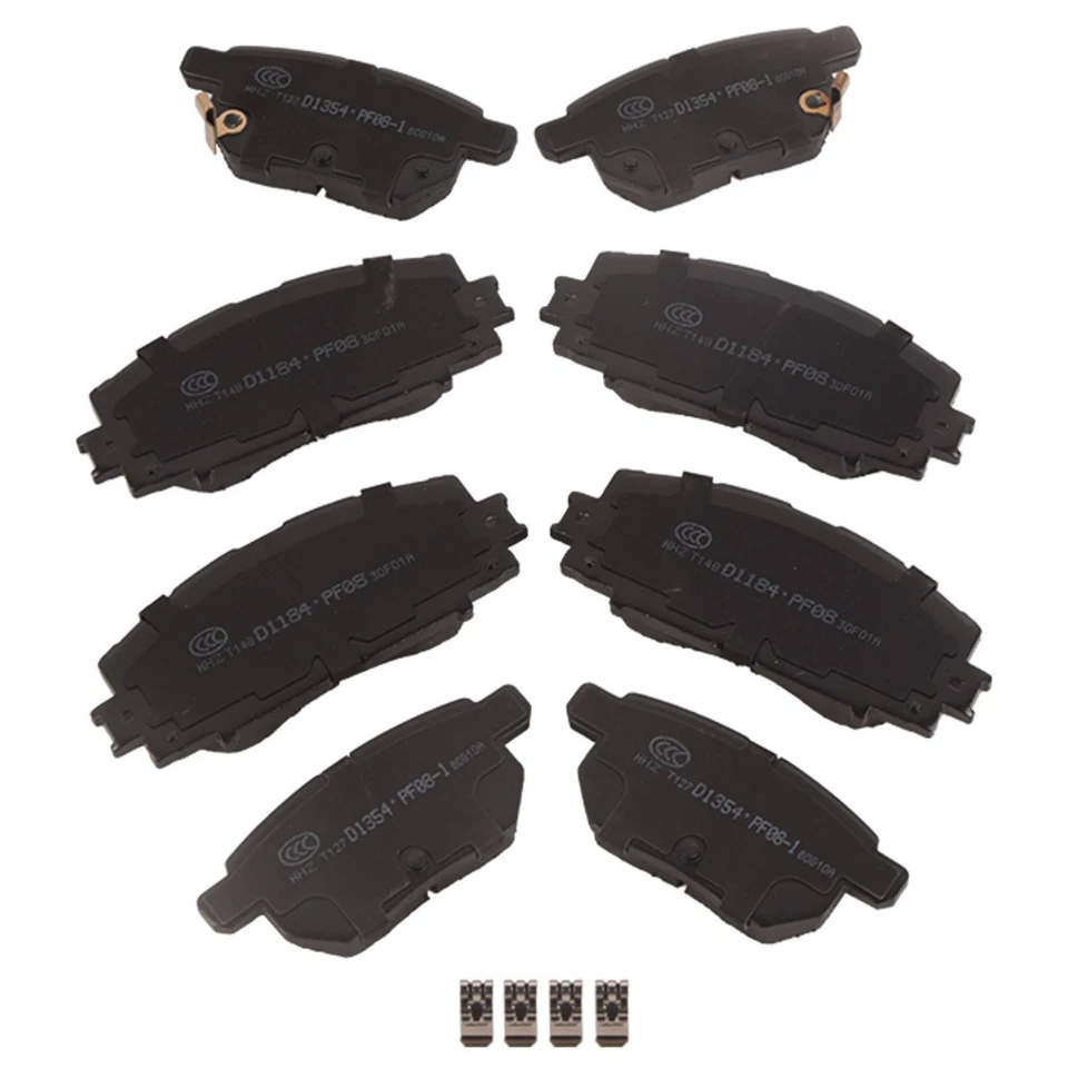 Pastillas de freno delanteras traseras de cerámica para Toyota Prius 2010-2020 2011-2017 Lexus CT200h Foto 3 de 4