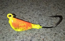 10 BANANA Blackfish Jigs  PEACOCK COLOR TOG Jig Heads Tautog T&A JIGS Porgy