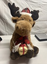 Vintage DanDee Singing Animated Moose. Grandma Got Ran Over By a Reindeer.