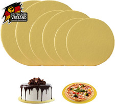Tortenplatte rund 3 Größen Cake Board Pappe wiederverwendbar Set