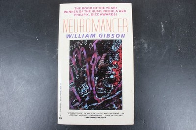 Neuromancer William Gibson 1984 Cyberpunk Hugo Nebula PKD Award Winner Ace Books