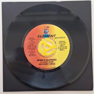 Anthony Cruz ''Mama's Blessing'' 5th Element Records Jamaican Reggae 7'' Single