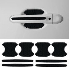 8PCS Car Door Handle Cup Scratch Protector Reflective Sticker - Anti Black