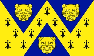 Shropshire Flag Self Adhesive Vinyl Sticker