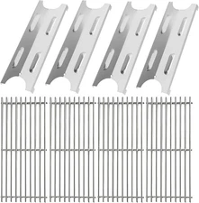 Replacement Parts Kit for Master Forge BG179A, Stainless Grates & Plates 8-Pc