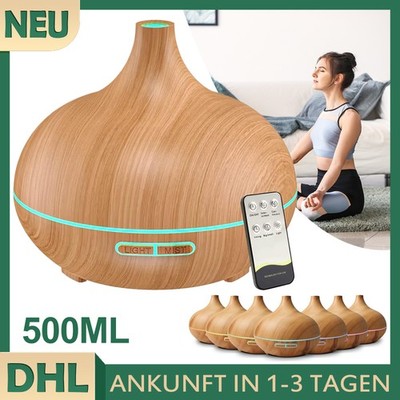 Aroma Diffuser 500ml Ultraschall Aromatherapie Diffusor für ätherische Öle Büro