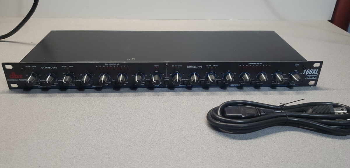 DBX 166XL Compressor Limiter Gate Rackmount - Tested and working