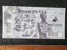 Ticket Swansea City V Newcastle United 2014 / 2015 Premier League 