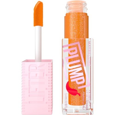 MAYBELLINE Lifter Gloss Lifter Plump, Plumping Lip Gloss with Chili Pepper...