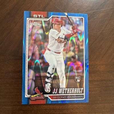 2026 Topps Chrome JJ Wetherholt Blue Raywave Refractor /150 St Louis Cardinals