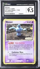 CGC 9.5 MINT+ Wynaut 71/92 EX Legend Maker Reverse Holo Stamped Pokemon Card on eBay