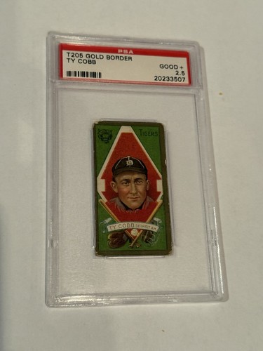 T205 Gold Border Ty Cobb, Piedmont, PSA 2.5