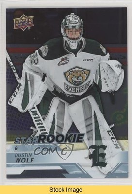 2018-19 Upper Deck CHL Star Rookies Silver Dustin Wolf #366 READ ds4