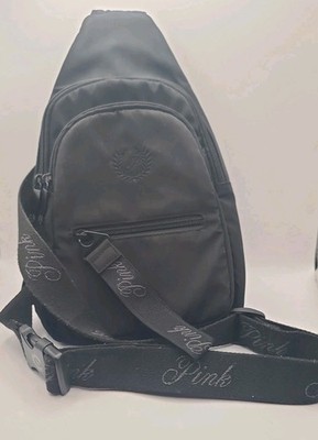 Victoria's Secret PINK Nylon Sling Bag/CrossBody Backpack One Size Black