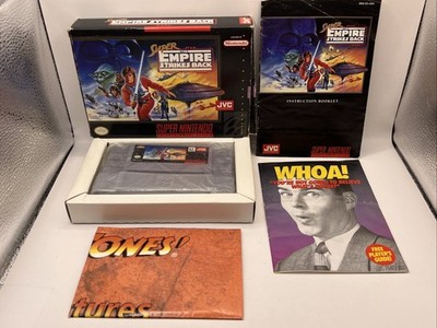 Super Star Wars The Empire Strikes Back JVC SNES CIB Complete BoxManual Nintendo