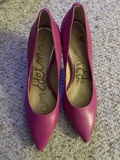 Sam Edelman Hazel Dahlia Pink Pointed Toe Stiletto Heel Fashion Pumps Size 6