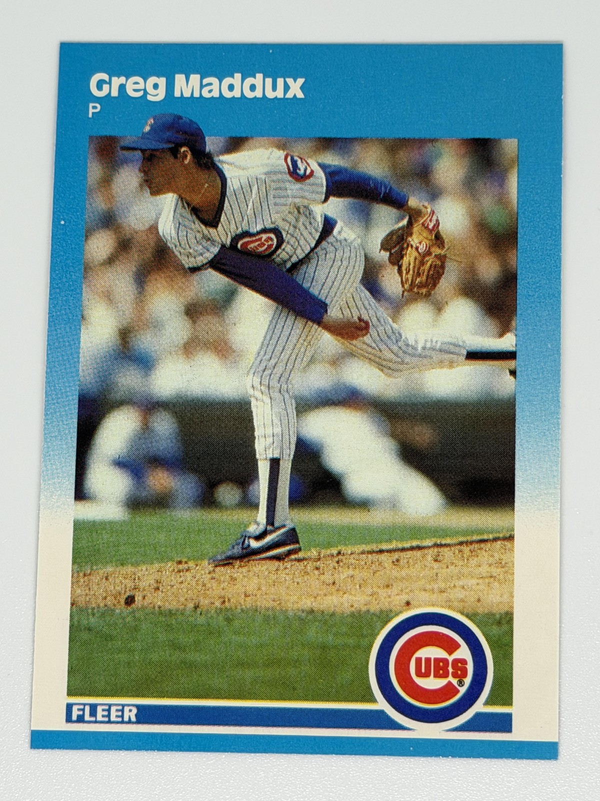 Greg Maddux 1987 Fleer Update #U-68 Glossy RC Chicago Cubs Rookie