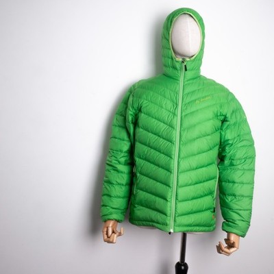 Vaude Kabru Hooded Jacket Men's M 50 Green Goose Down Puffer Ultralight Hiking