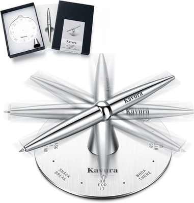 #ad Spin Decision Pen – CNC Machined 316L Stainless Steel Fidget with... $70.63