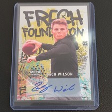 insert Skybox Metal Universe Champions Fresh Foundation Zach Wilson Rookie Auto…