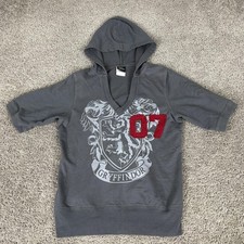The Wizarding World Of Harry Potter Hoodie Womens Small Gray Gryffindor 07