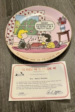 Danbury Mint Peanuts Magical Moments To Know Me Is to Love Me Plate~NEW Snoopy