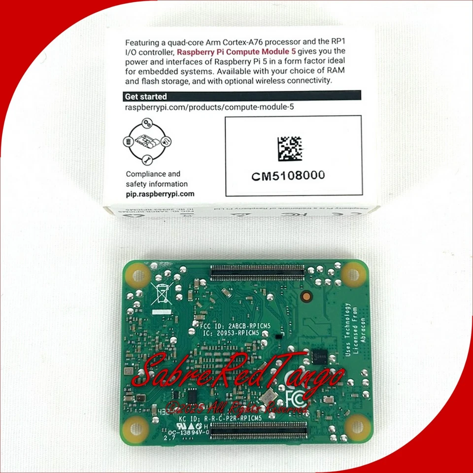 NEW RASPBERRY PI COMPUTE MODULE 5 LITE WITH WIRELESS 8GB RAM CM5108000 SC1598 - Image 2 of 2