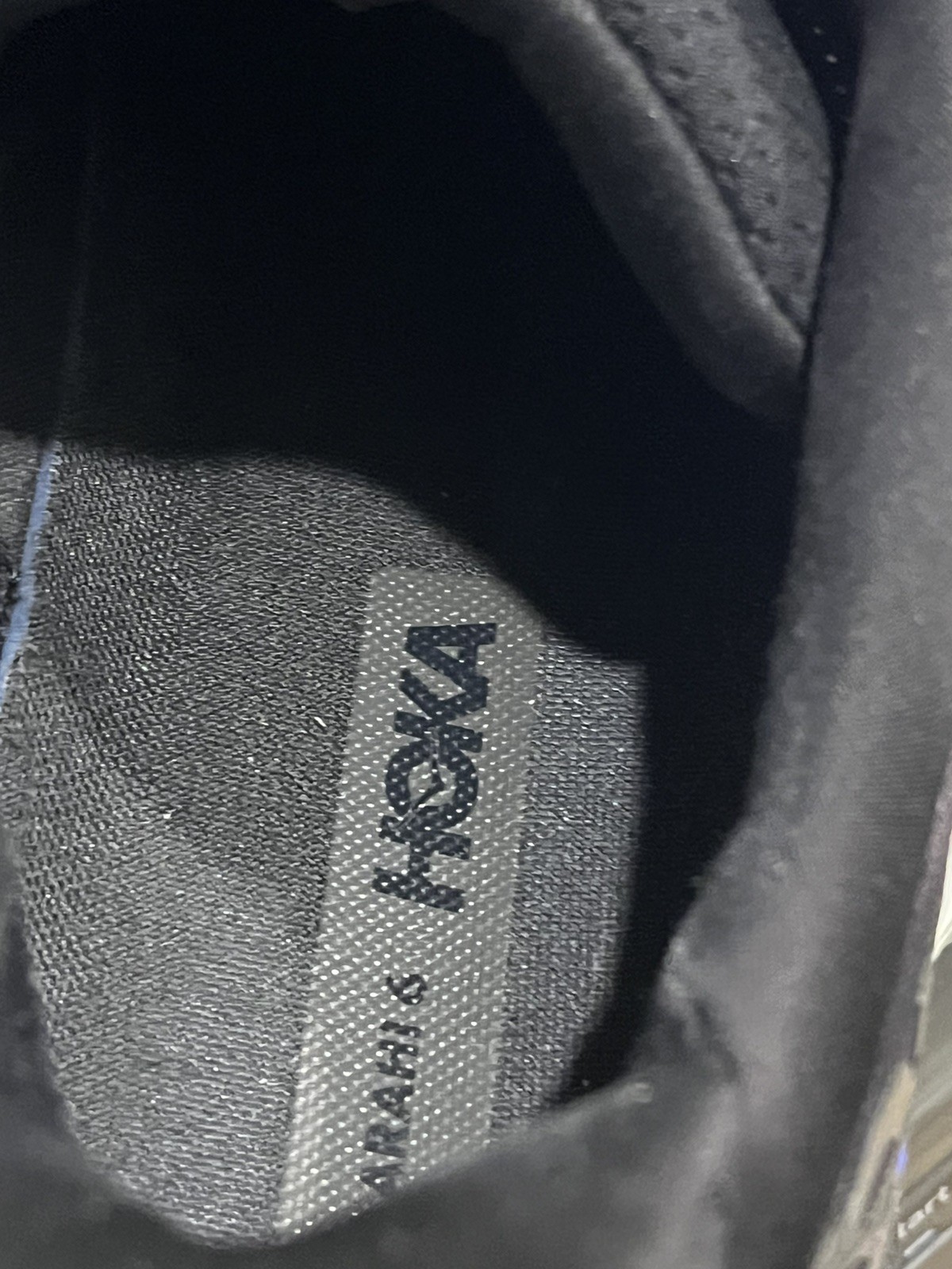 HOKA Arahi 6 Mens Stability Running Walking Shoe Black/Black Size 15D thumbnail 8